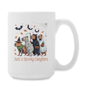 Capybara Halloween Kostüm - Große Tasse 440 ml - Weiß - Rechts