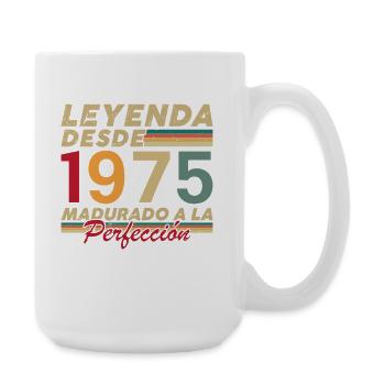 1975 Vintage Rétro Cadeau d’anniversaire - Grande tasse 440 ml - blanc - Droite