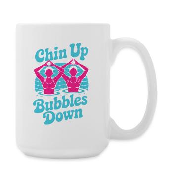 Synchronschwimmen Kunstschwimmen Wassersport - Große Tasse 440 ml - Weiß - Rechts