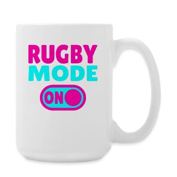 Rugby Mode ON - Pure Rugby Passion - Large Mug 440 ml - white - Right