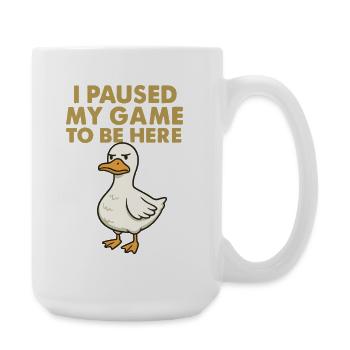 Motif de canard humoristique pour les joueurs - Grande tasse 440 ml - blanc - Droite