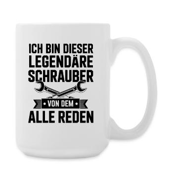 Legendäre Schrauber - Große Tasse 440 ml - Weiß - Rechts