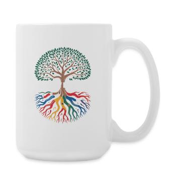 Des racines d’héritage hispanique profondément enracinées - Grande tasse 440 ml - blanc - Droite