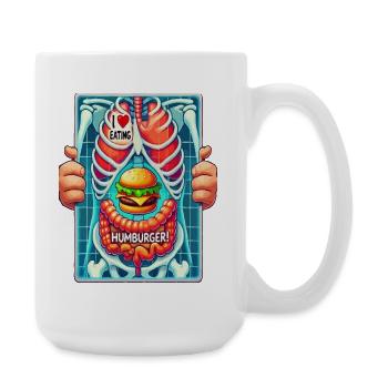J’adore Hamburger - Grande tasse 440 ml - blanc - Droite