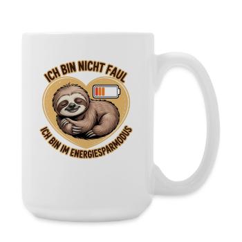 I'm Not Lazy – Power Saving Mode - Large Mug 440 ml - white - Right