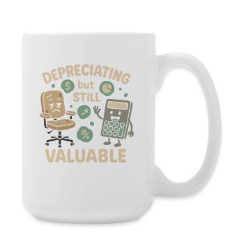 Accounting student cpa in training excel jokes - Large Mug 440 ml - white - Right