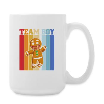Schwangerschaft Geburt Lebkuchen Weihnachten - Große Tasse 440 ml - Weiß - Rechts