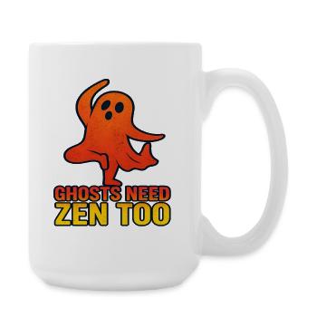 Yoga Mind Yoga Teacher Halloween - Large Mug 440 ml - white - Right
