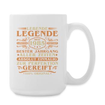 40th Birthday Born 1985 Vintage - Large Mug 440 ml - white - Right