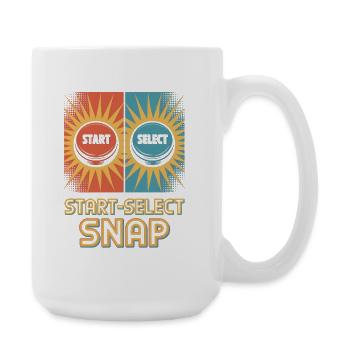 Accueil Sélectionner Snap Pop Culture Rétro Jeu vidéo - Grande tasse 440 ml - blanc - Droite
