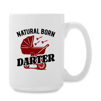 Natural Born Darter - Baby Dart Kinderwagen - Große Tasse 440 ml - Weiß - Rechts