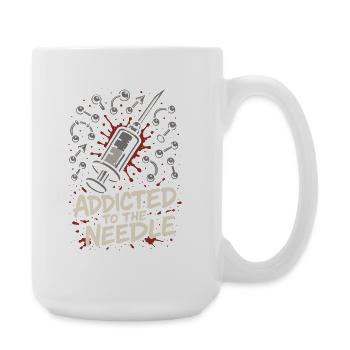 Piercing Addict Body Mod Enthusiast - Large Mug 440 ml - white - Right