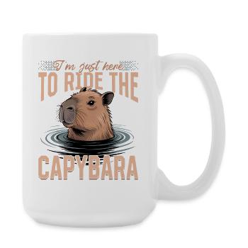 Esthétique amusante Kawaii Capybara - Grande tasse 440 ml - blanc - Droite