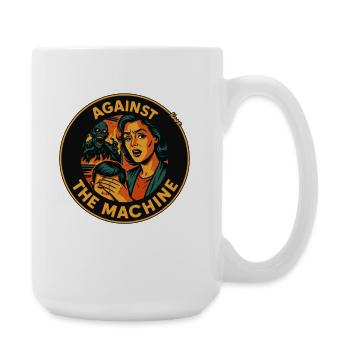 Contre les parents machines - Grande tasse 440 ml - blanc - Droite