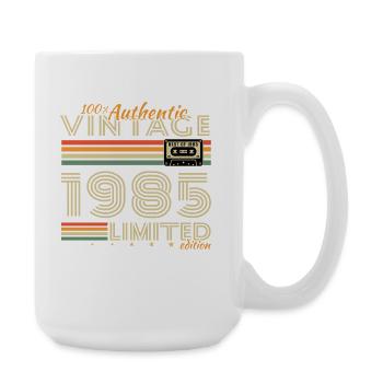 1985 Vintage Retro Geburtstagsgeschenk - Große Tasse 440 ml - Weiß - Rechts