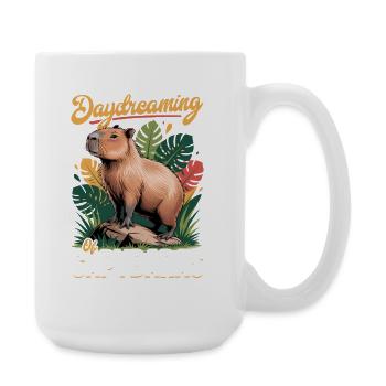 Esthétique amusante Kawaii Capybara - Grande tasse 440 ml - blanc - Droite