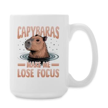Esthétique amusante Kawaii Capybara - Grande tasse 440 ml - blanc - Droite