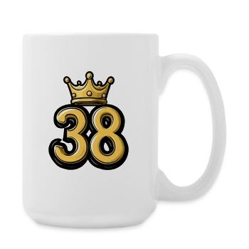 38 Number Krone - Large Mug 440 ml - white - Right