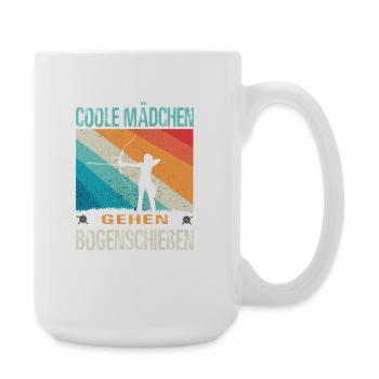 Cadeaux de tir à l’arc Archer Tir à l’arc - Grande tasse 440 ml - blanc - Droite