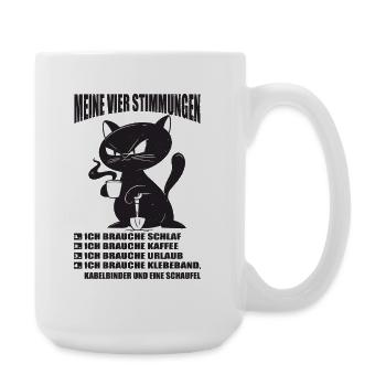 Dictons drôles, tenues amusantes, ironie, sarcasme - Grande tasse 440 ml - blanc - Droite