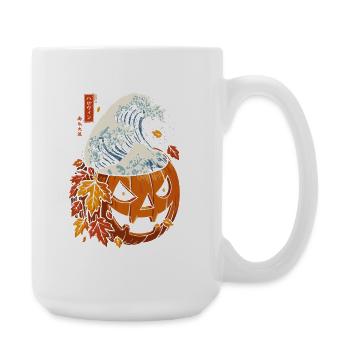 Halloween Automne - Pumpkin Vague Kanagawa - Grande tasse 440 ml - blanc - Droite