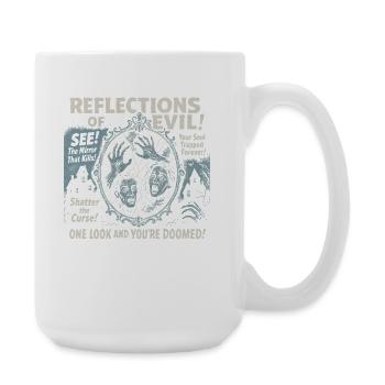Reflections Of Evil Mirror Filmplakat Halloween - Große Tasse 440 ml - Weiß - Rechts