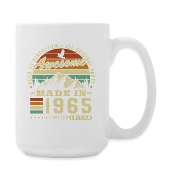 1965 Vintage Retro Birthday Gift - Large Mug 440 ml - white - Right
