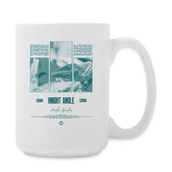 Kubanischer Ritter Anole Eidechse Besitzer Reptilienhalter - Große Tasse 440 ml - Weiß - Rechts