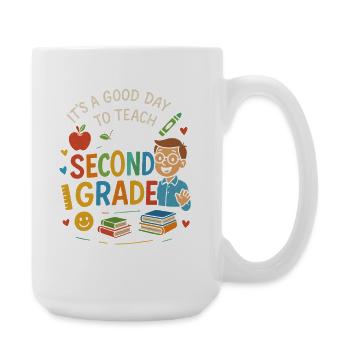 Stress wird durch zu wenig Bootfahren verursacht - Große Tasse 440 ml - Weiß - Rechts