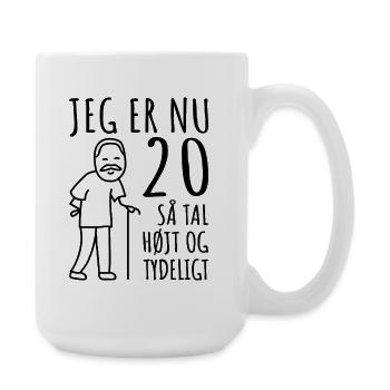 20e anniversaire, 20 ans mec, j’ai maintenant 20 ans - Grande tasse 440 ml - blanc - Droite
