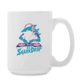 DJ SharkDrop Hai DJ EDM Rave Festival Bass - Large Mug 440 ml - white - Right