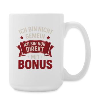 I'm Not Mean – Funny Saying | Directly with - Large Mug 440 ml - white - Right