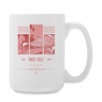 Kubanischer Ritter Anole Eidechse Besitzer Reptilienhalter - Große Tasse 440 ml - Weiß - Rechts