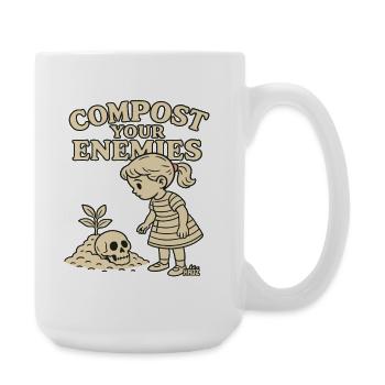 Compost your enemies - Large Mug 440 ml - white - Right