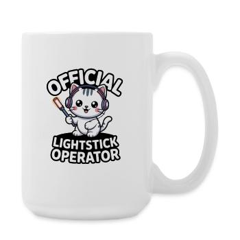 K-Pop Fan Lightstick Corée - Grande tasse 440 ml - blanc - Droite