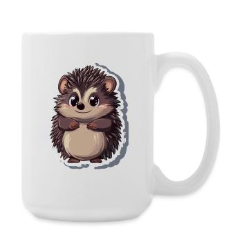 Igel - Große Tasse 440 ml - Weiß - Rechts