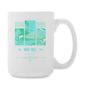 Kubanischer Ritter Anole Eidechse Besitzer Reptilienhalter - Große Tasse 440 ml - Weiß - Rechts