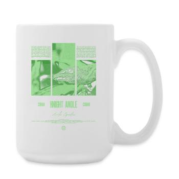 Kubanischer Ritter Anole Eidechse Besitzer Reptilienhalter - Große Tasse 440 ml - Weiß - Rechts