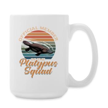 Esthétique amusante Kawaii Platypus - Grande tasse 440 ml - blanc - Droite
