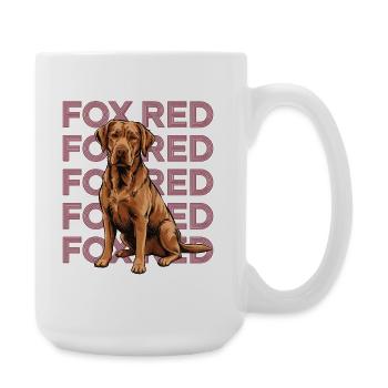 Fox Red Labrador Porträt - Große Tasse 440 ml - Weiß - Rechts