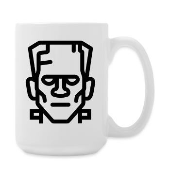 Halloween Monster - Large Mug 440 ml - white - Right