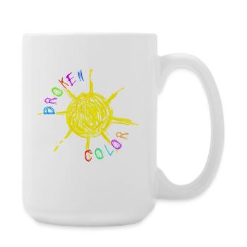 Broken Crayons Still Color Mental Health Awareness - Large Mug 440 ml - white - Right