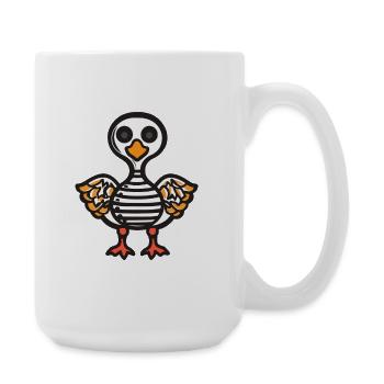 Gans Halloween Comic Lustig - Große Tasse 440 ml - Weiß - Rechts