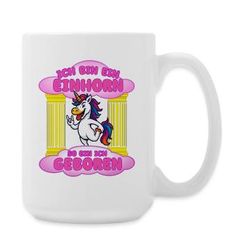 Je suis une naissance de licorne - Grande tasse 440 ml - blanc - Droite