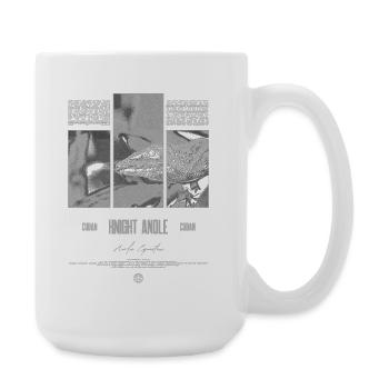 Kubanischer Ritter Anole Eidechse Besitzer Reptilienhalter - Große Tasse 440 ml - Weiß - Rechts