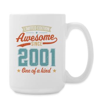 Genial seit 2001 - Große Tasse 440 ml - Weiß - Rechts