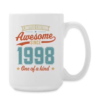 Genial seit 1998 - Große Tasse 440 ml - Weiß - Rechts