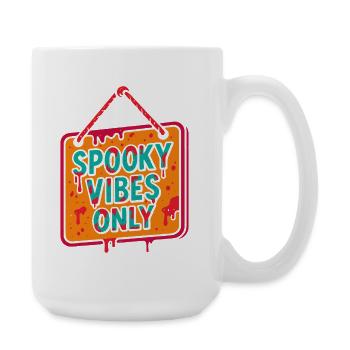 Spooky Vibes Only Halloween Costume Party - Large Mug 440 ml - white - Right