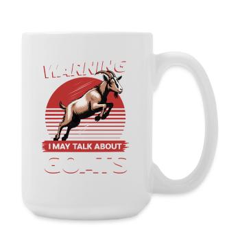 Funny Farm Animal Goat - Large Mug 440 ml - white - Right