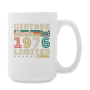 1976 Vintage Retro Geburtstagsgeschenk - Große Tasse 440 ml - Weiß - Rechts